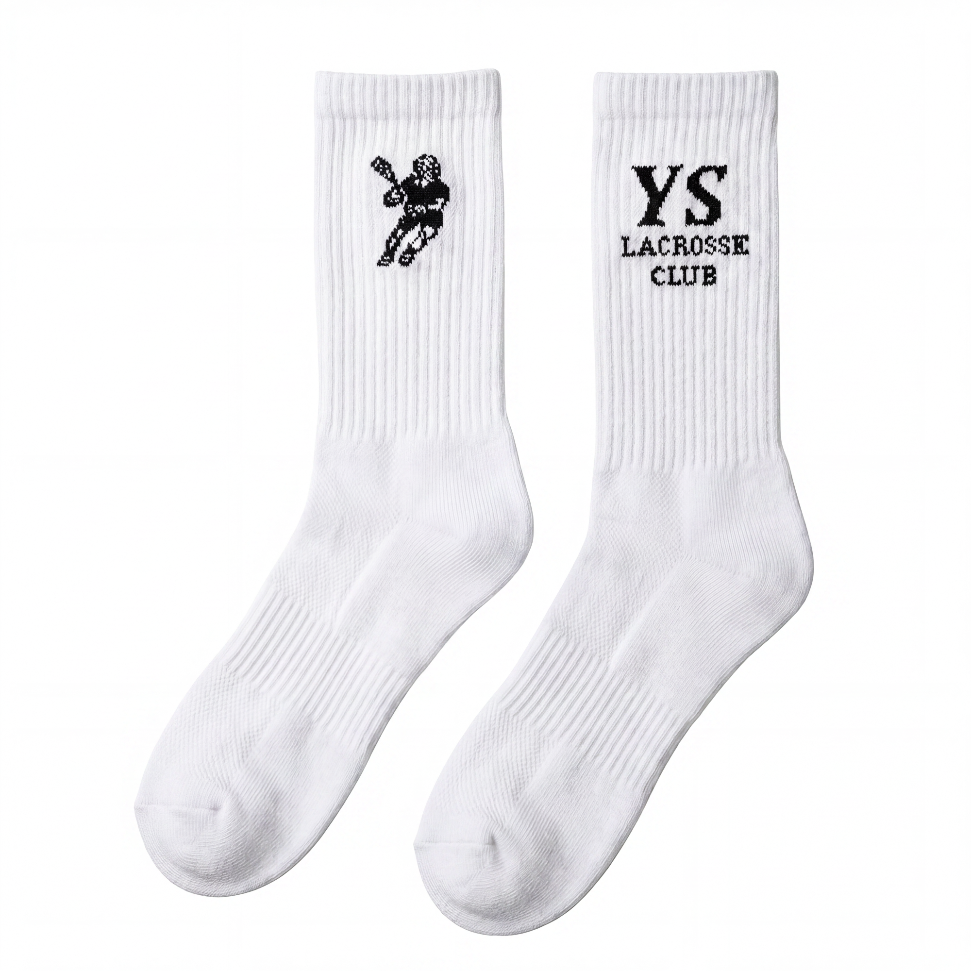 white yardsale lacrosse socks